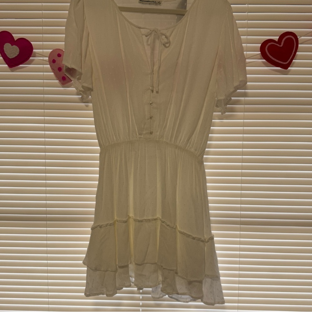 Front tie flowy dress